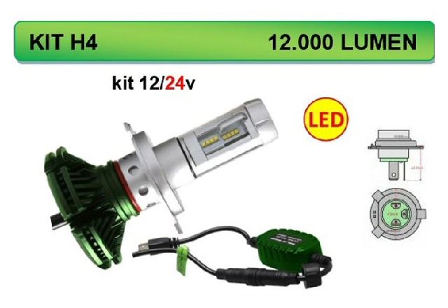 KIT LED H4 9-60V 130W 26000LM