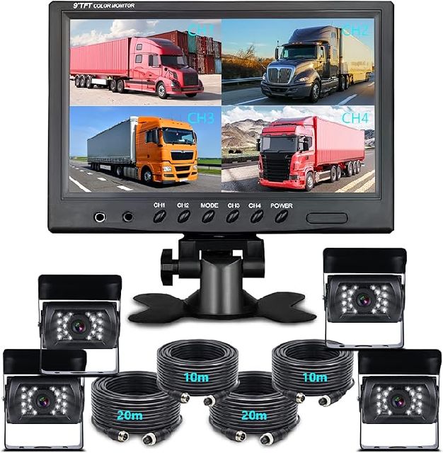 KIT TELECAMERA 4 CON CAVO 9/36V