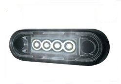 INGOMBRO ARANCIO A 4 LED12/24V INCASSO