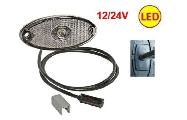 FANALE OVALE1 LED BIANCO ASPOCK