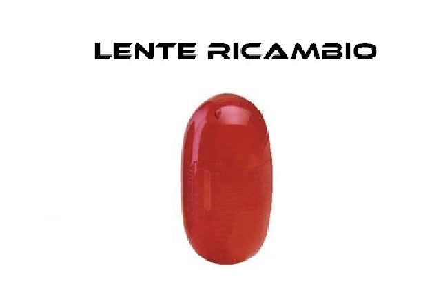 LENTE INGOMBRO OVALE ROSSA