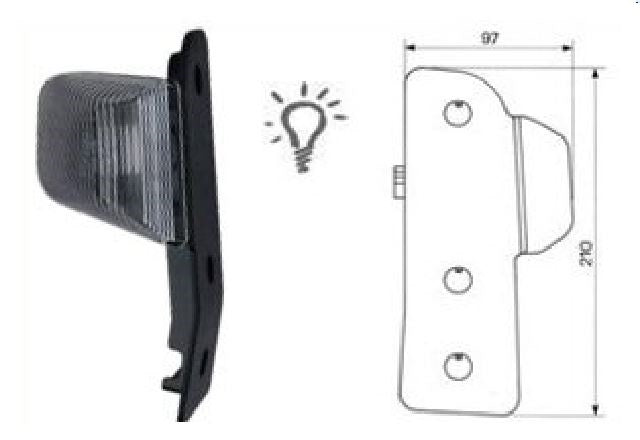 FRECCIA LATERALE STRALIS SX LAMP. 3FORI