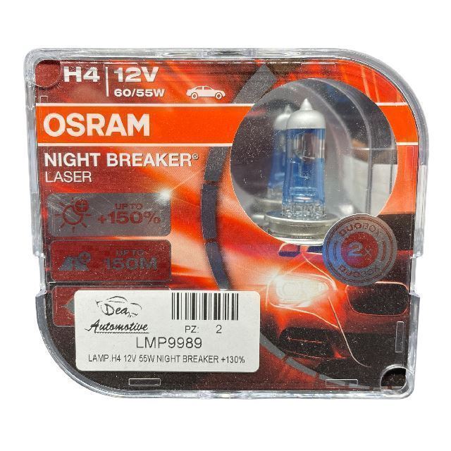 LAMPADA 12V H4 55W NIGHT BREAKER +150%