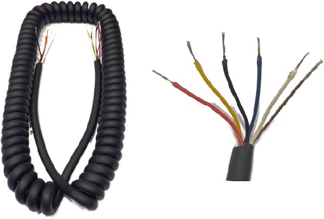 CAVO SPIRALE 5X0,35 MAX EST.2MT