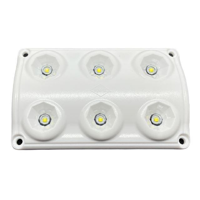 PLAFONIERA 6 LED RETTANG. 12/24