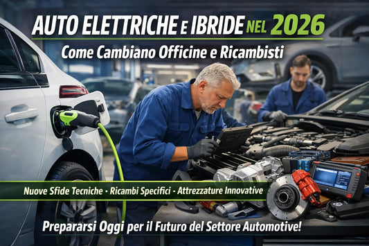 Auto elettriche e ibride nel 2026: cosa cambia davvero per officine e ricambisti