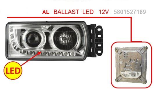 CENTRALINA FANALI ANTERIORI STRALIS 12V
