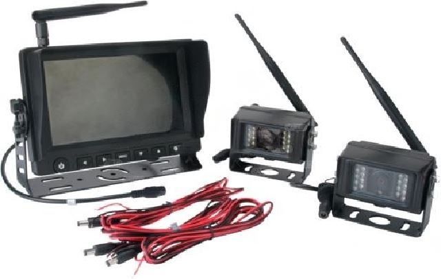 KIT TELECAMERA WIRLESS 12-36V 2CANALI