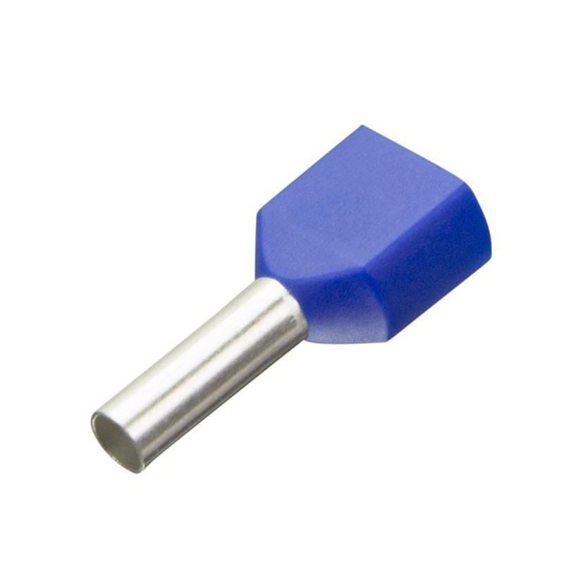 TUBETTO PREISOLATO 2,5X10 BLU DOPPIO