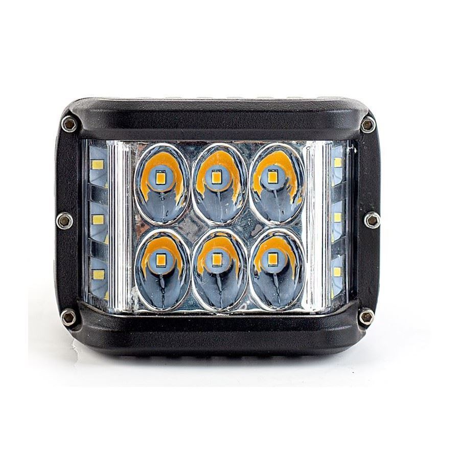 FARO LAVORO RETTANGOLARE 12 LED (6 LAT.)