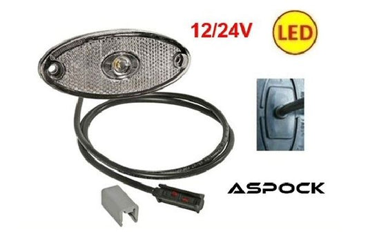 FANALE OVALE1 LED BIANCO - Dea Automotive Srl