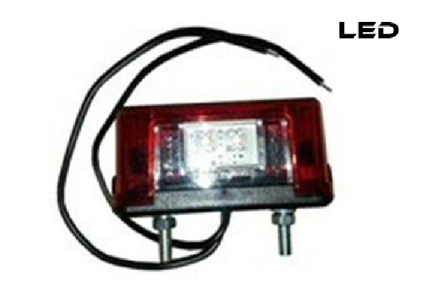 FANALE TARGA LED ROSSO