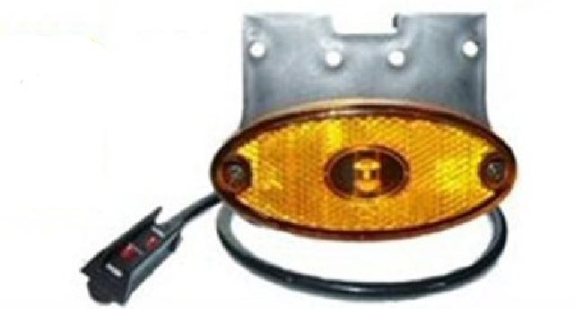 FANALE OVALE ARANCIO 1 LED