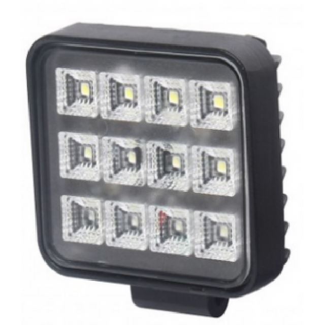 FARO LAVORO QUADRO 12 LED C/INTERRUTT.