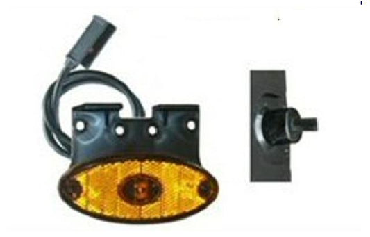FANALE OVALE ARANCIO 1 LED - ASPOCK - Dea Automotive Srl
