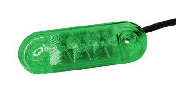 PLAFONIERA 3 LED 12/24V VERDE