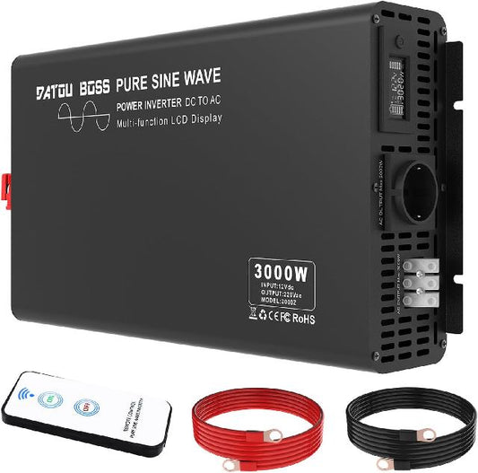INVERTER 12V 3000-6000W ONDA PURA REMOTE - Dea Automotive Srl