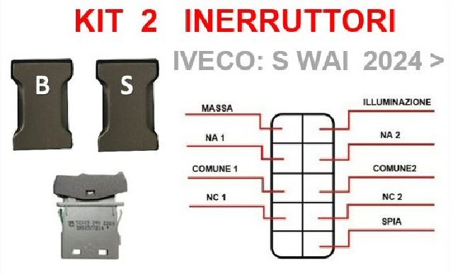 KIT INTERRUTTORE B/S STRALIS S-WAY 24>