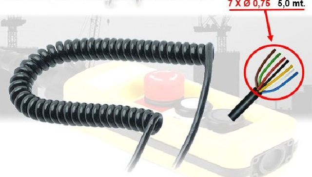 CAVO SPIRALATO 7 POLI 0,75 X 5MT