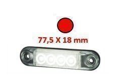 MINI PLAFONIERA LED ROSSA 12V/24V - Dea Automotive Srl
