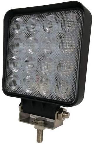 FARO LAVORO QUADRO 16 LED CARBONIO 32W