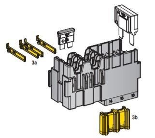 MODULO FRAME 3MAXI FUSIBILI + 6UNIVAL