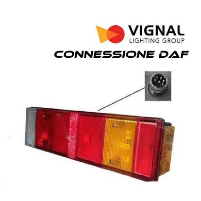 FANALE MOTRICE DAF 7FUNZIONI TARGA SX