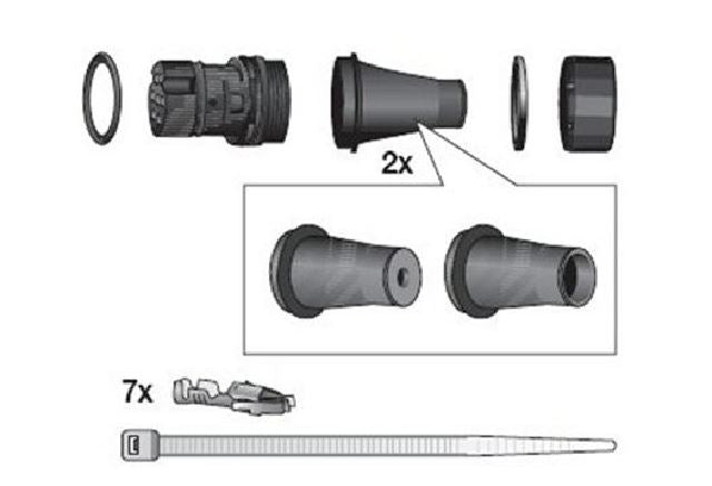 KIT CONNETTORE 7VIE PF EASYCONN HELLA
