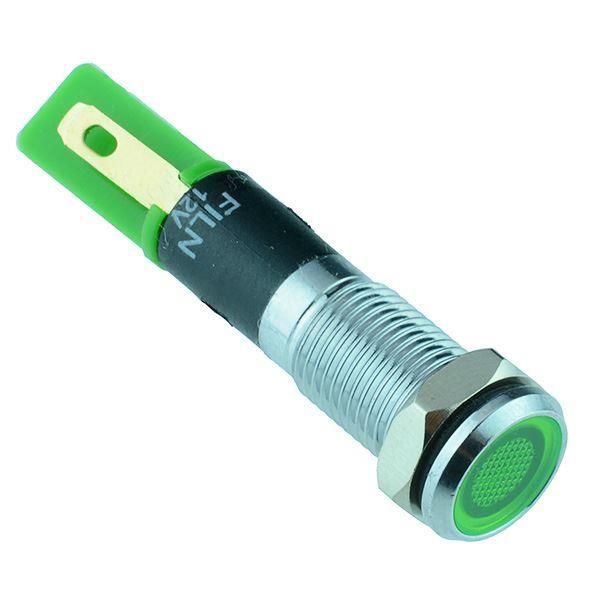 SPIA LED 12V VERDE BASSO PROFILO