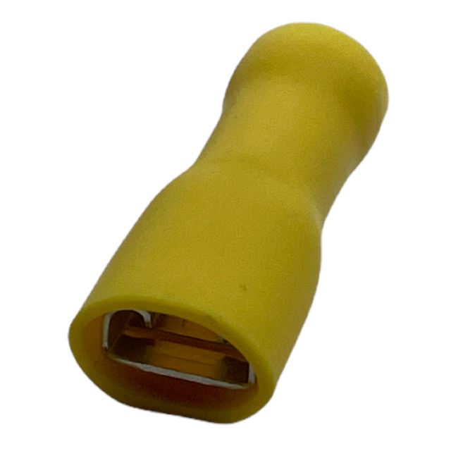 FASTON ISOLATO GIALLO FEMMINA 6.3