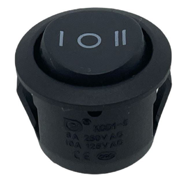 INTERRUTTORE TONDO DEVIATORE I-0-II
