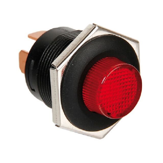 INTERRUTTORE A PULSANTE ROSSO 12-24V